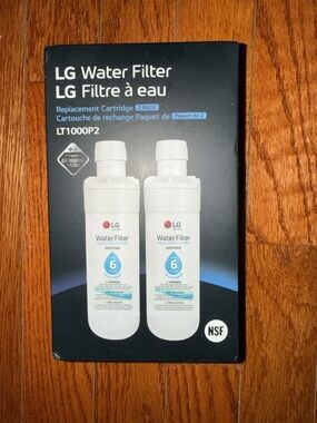 LG White Refrigerator Water Filter Twin Pack